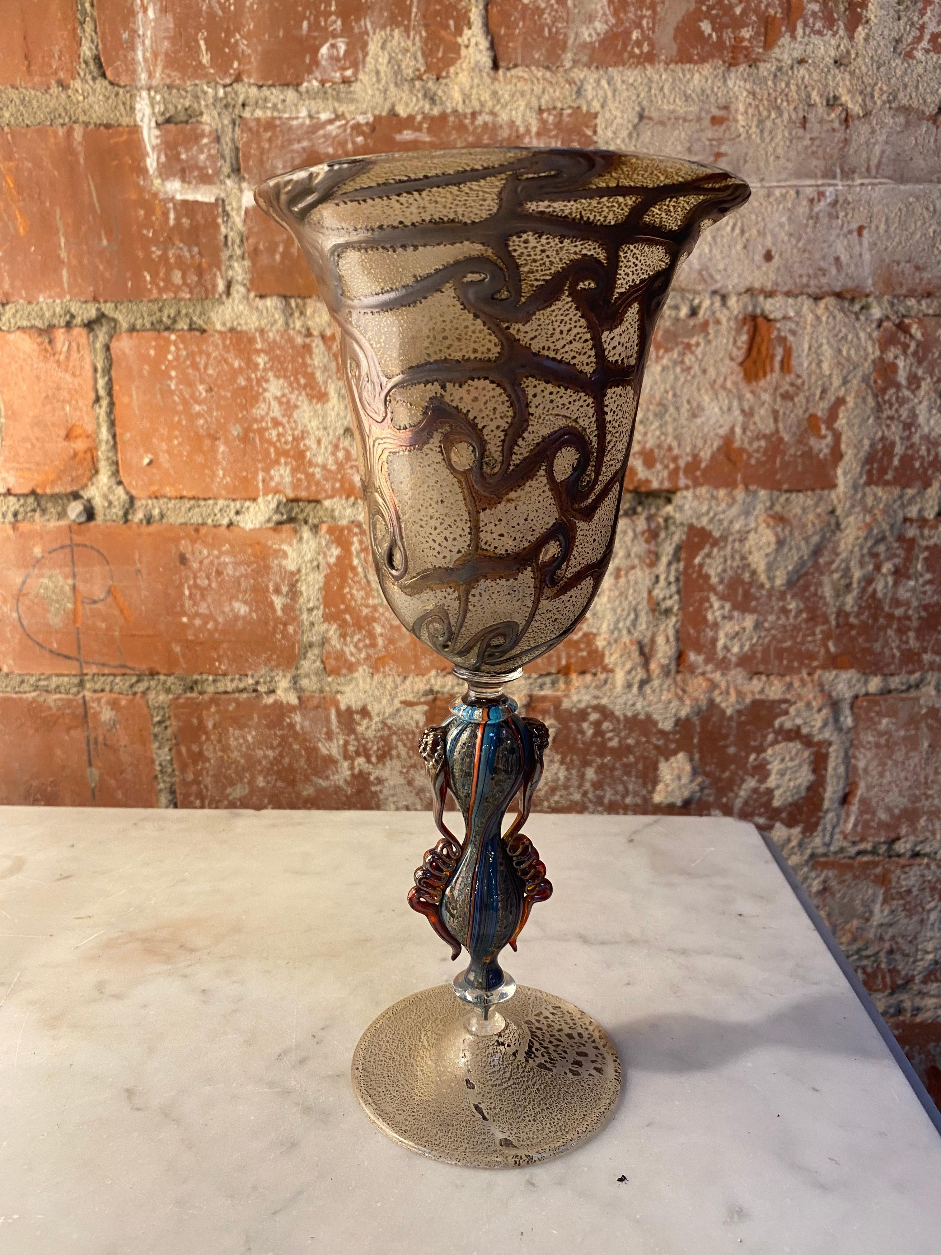 Beautiful vintage decorative Italian handcrafted murano glass, 1970s.