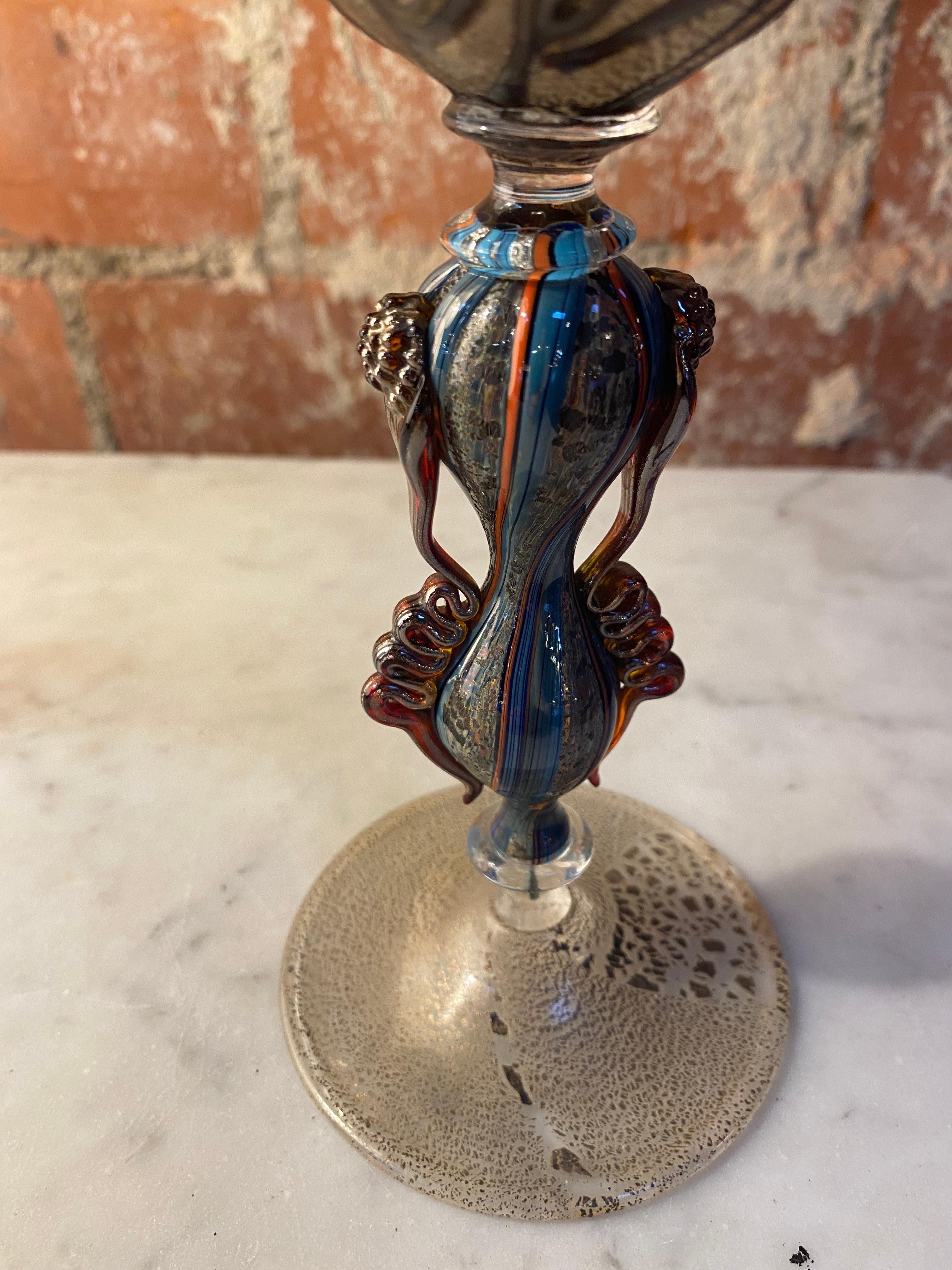 Schönes schönes italienisches handgefertigtes Vintage-Muranoglas, 1970er Jahre im Zustand „Gut“ im Angebot in Los Angeles, CA