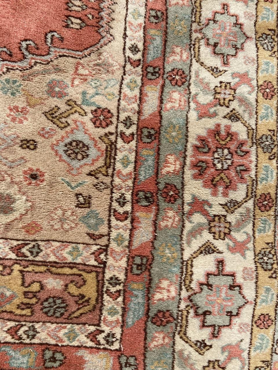 Bobyrug’s Beautiful Vintage Fine Turkish Rug For Sale 6