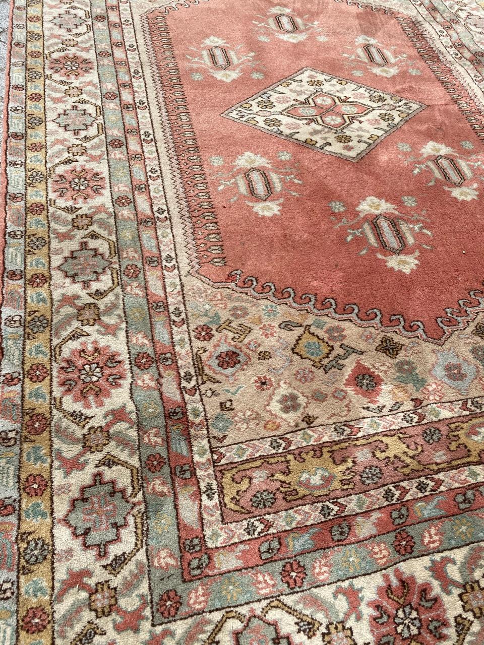 Bobyrug’s Beautiful Vintage Fine Turkish Rug For Sale 7