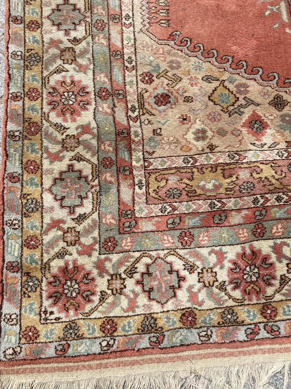 Bobyrug’s Beautiful Vintage Fine Turkish Rug For Sale 8