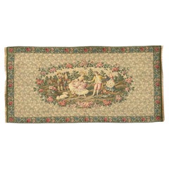 Beautiful vintage French Aubusson Style Jacquard Tapestry "Dance"