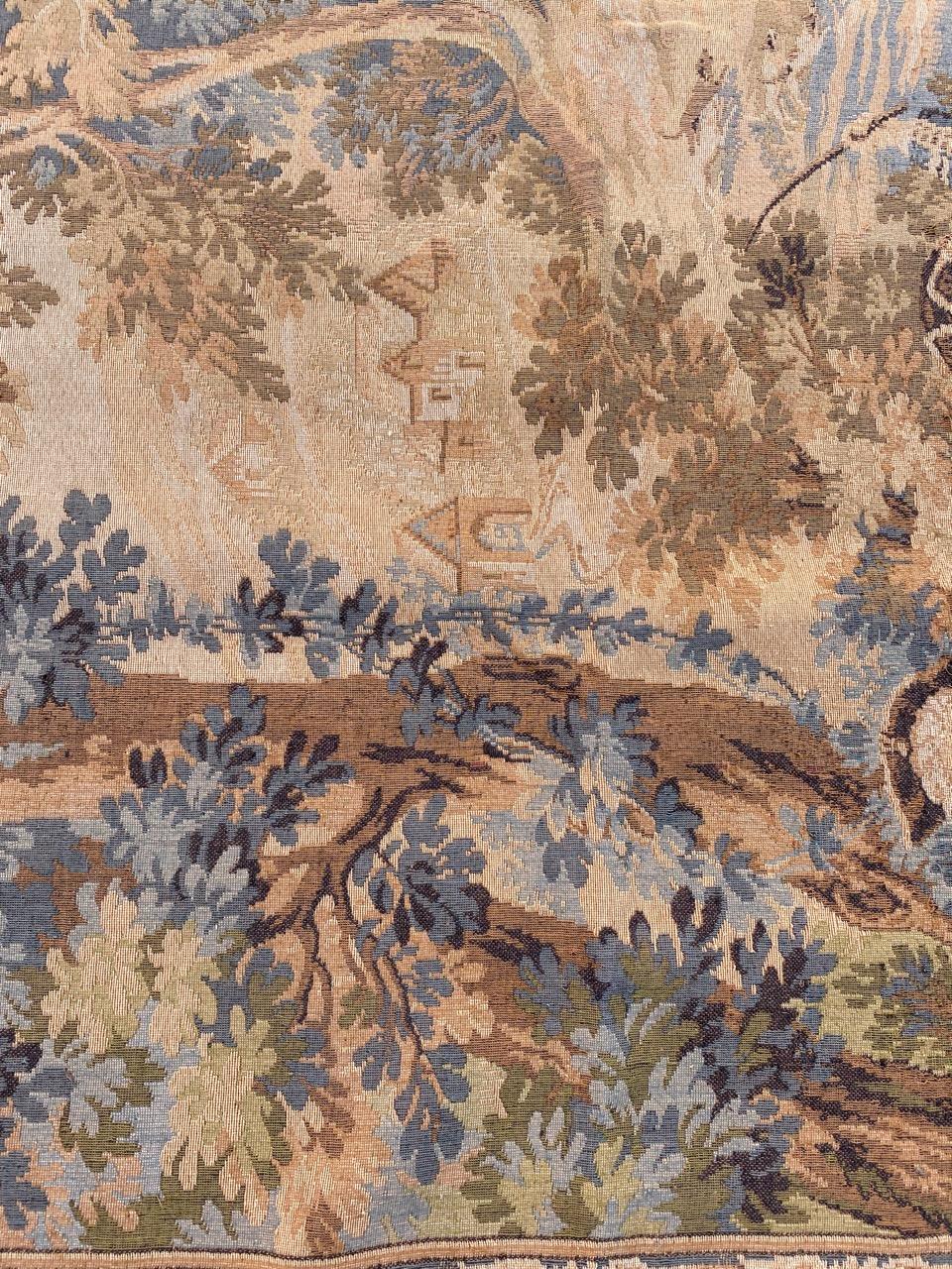 Beautiful Vintage French Jaquar Tapestry Aubusson Style 5