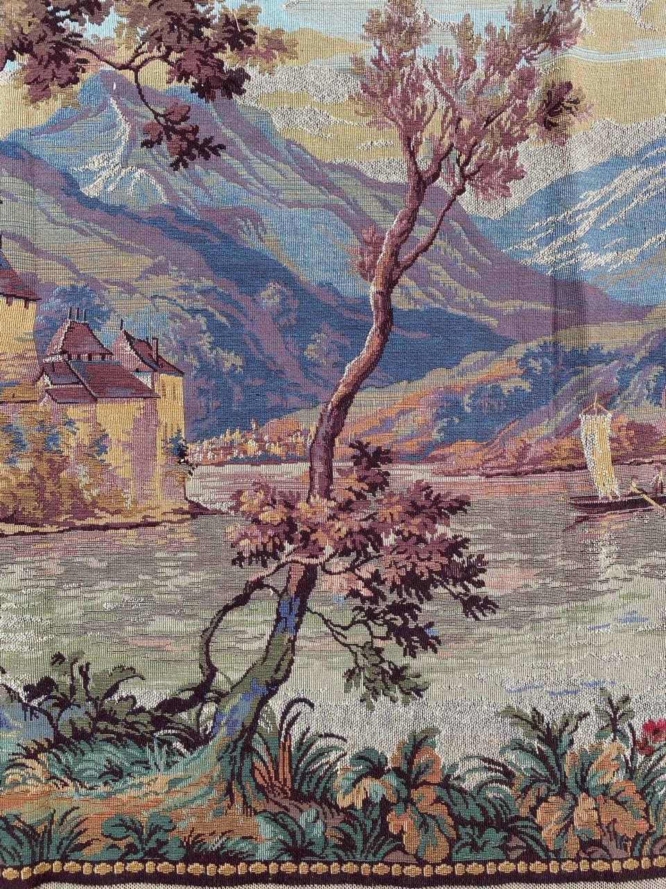 Beautiful Vintage French Jaquar Tapestry Aubusson Style 3