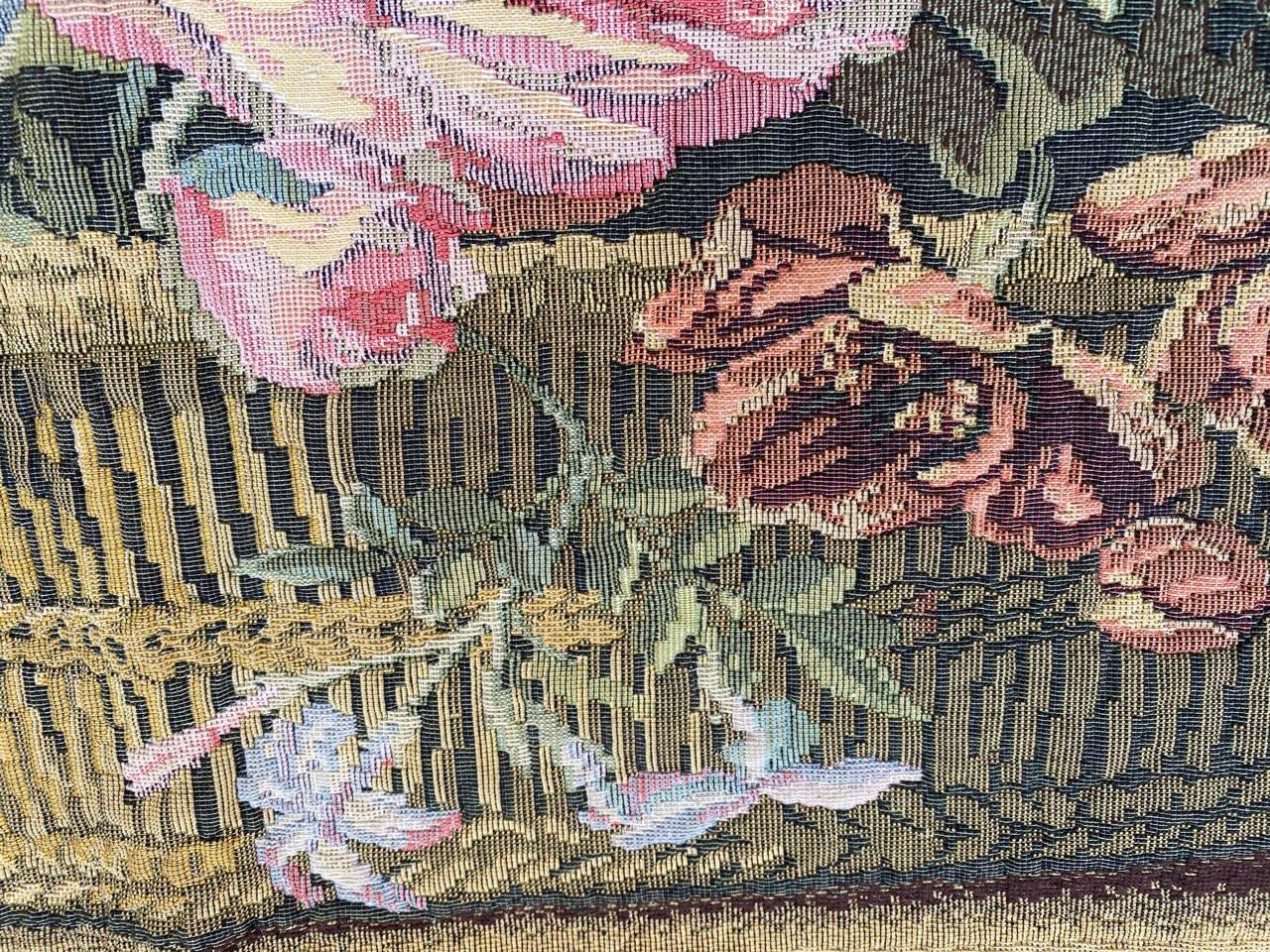 Cotton Beautiful Vintage French Jaquar Tapestry For Sale