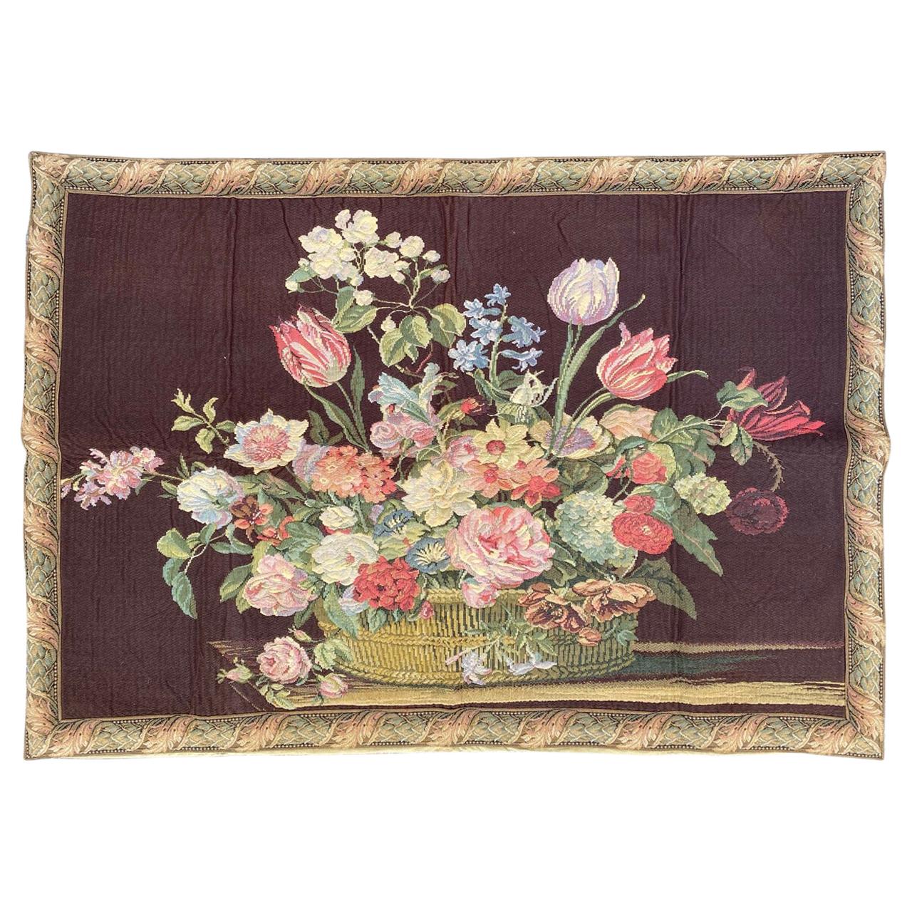 Beautiful Vintage French Jaquar Tapestry For Sale
