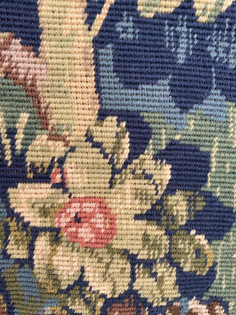 Beautiful Vintage French Needlepoint Tapestry 4