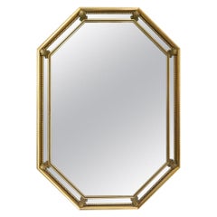 Beautiful Vintage French Regency Giltwood Wall Mirror, 1950s