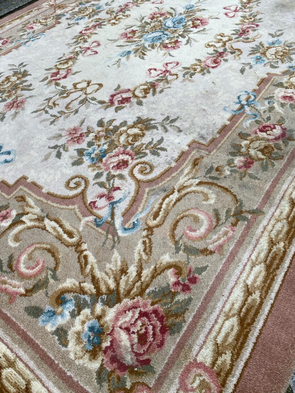 Beautiful Vintage french Savonnerie Style Rug 2