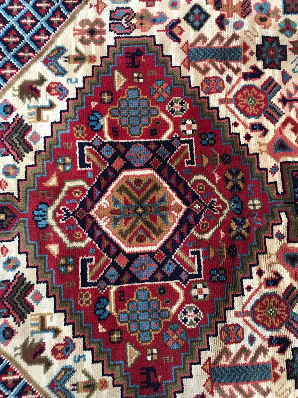 Kazak Bobyrug’s Beautiful Vintage French Shiraz Style Rug For Sale