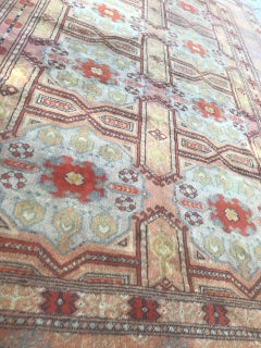 Bobyrug’s Beautiful Vintage Geometrical Design Turkmen Rug
