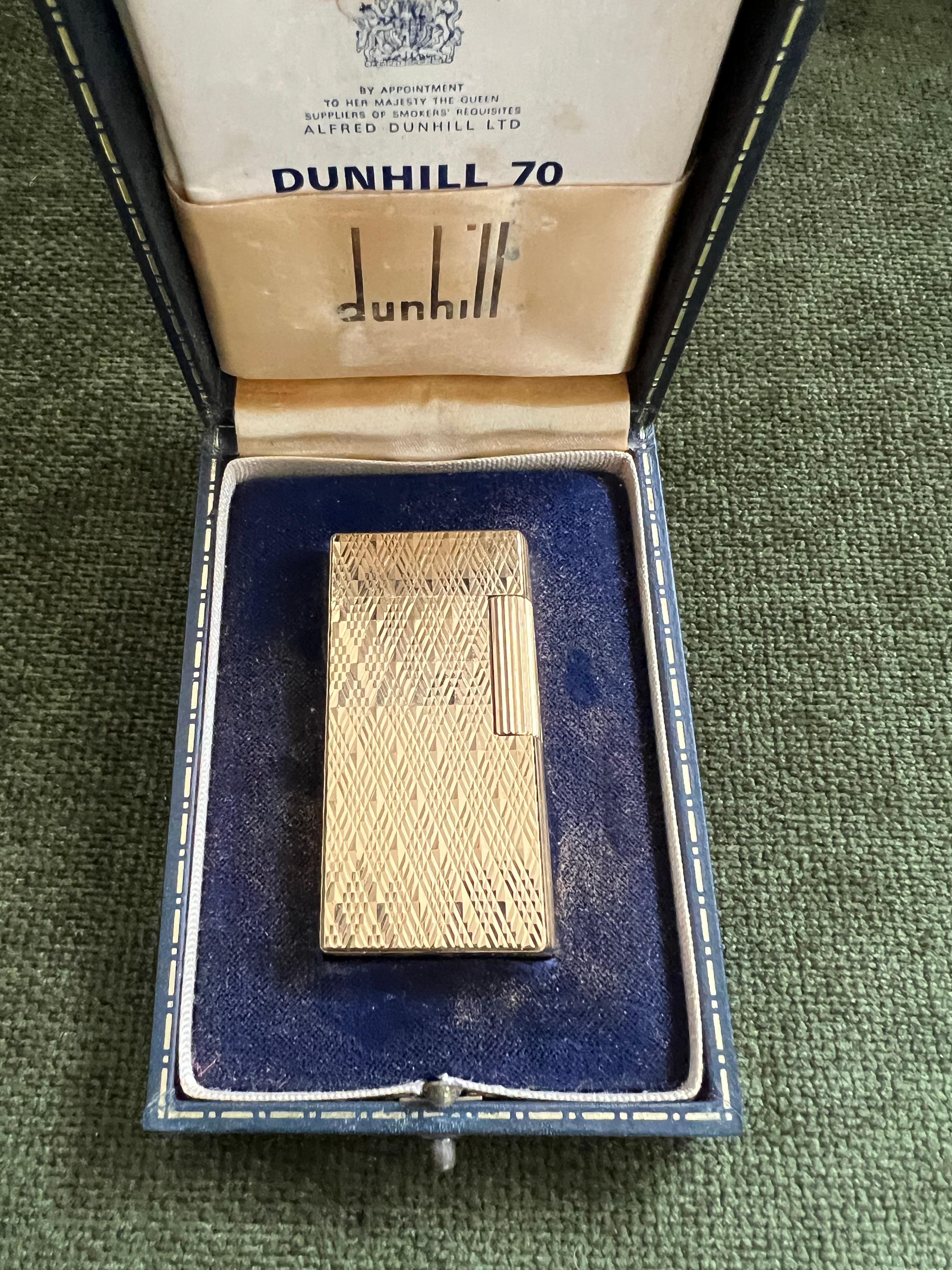 Beautiful Vintage Gold Platted 1960s Circa Dunhill Lighter  6