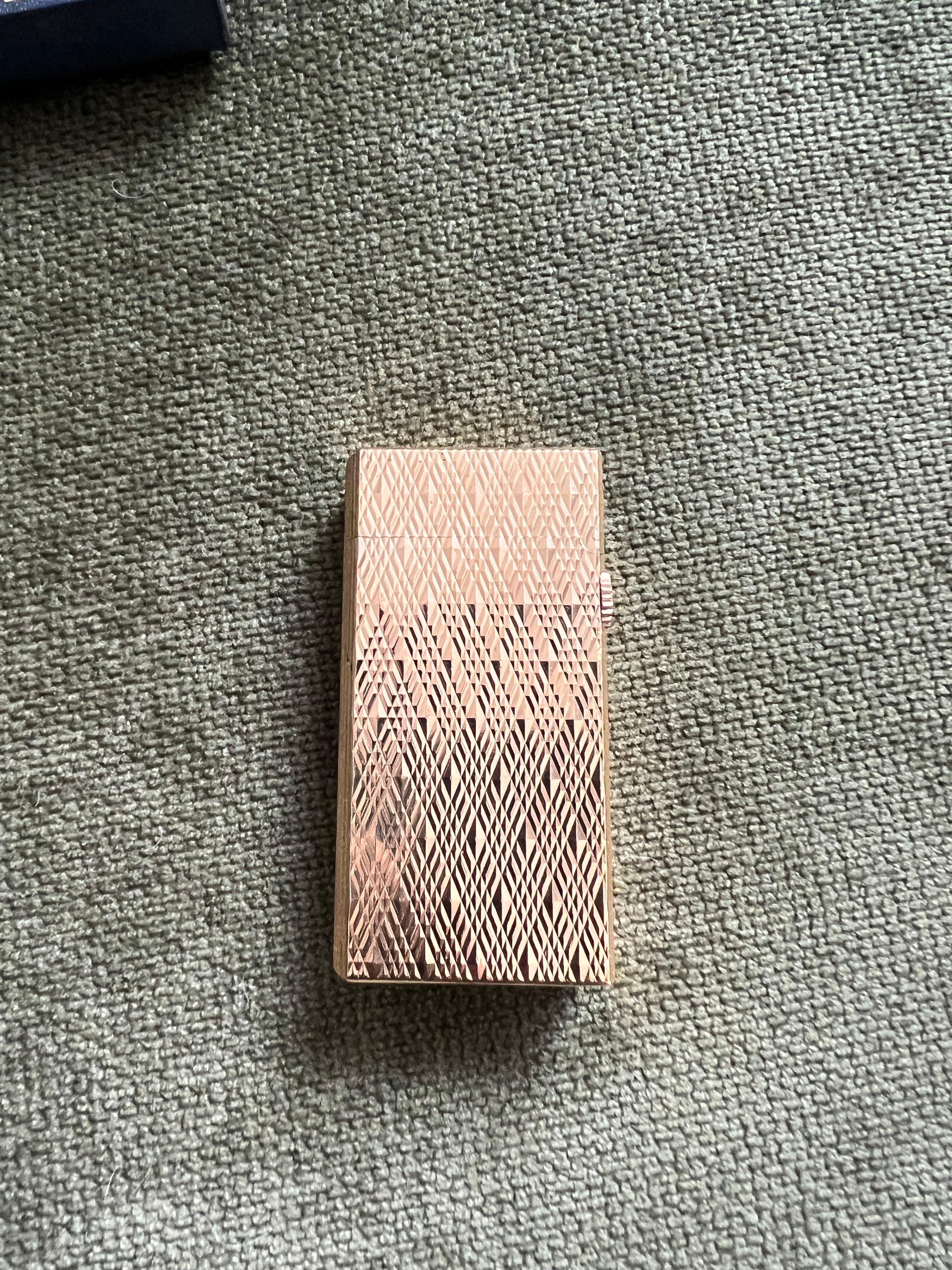 Beautiful Vintage Gold Platted 1960s Circa Dunhill Lighter  8