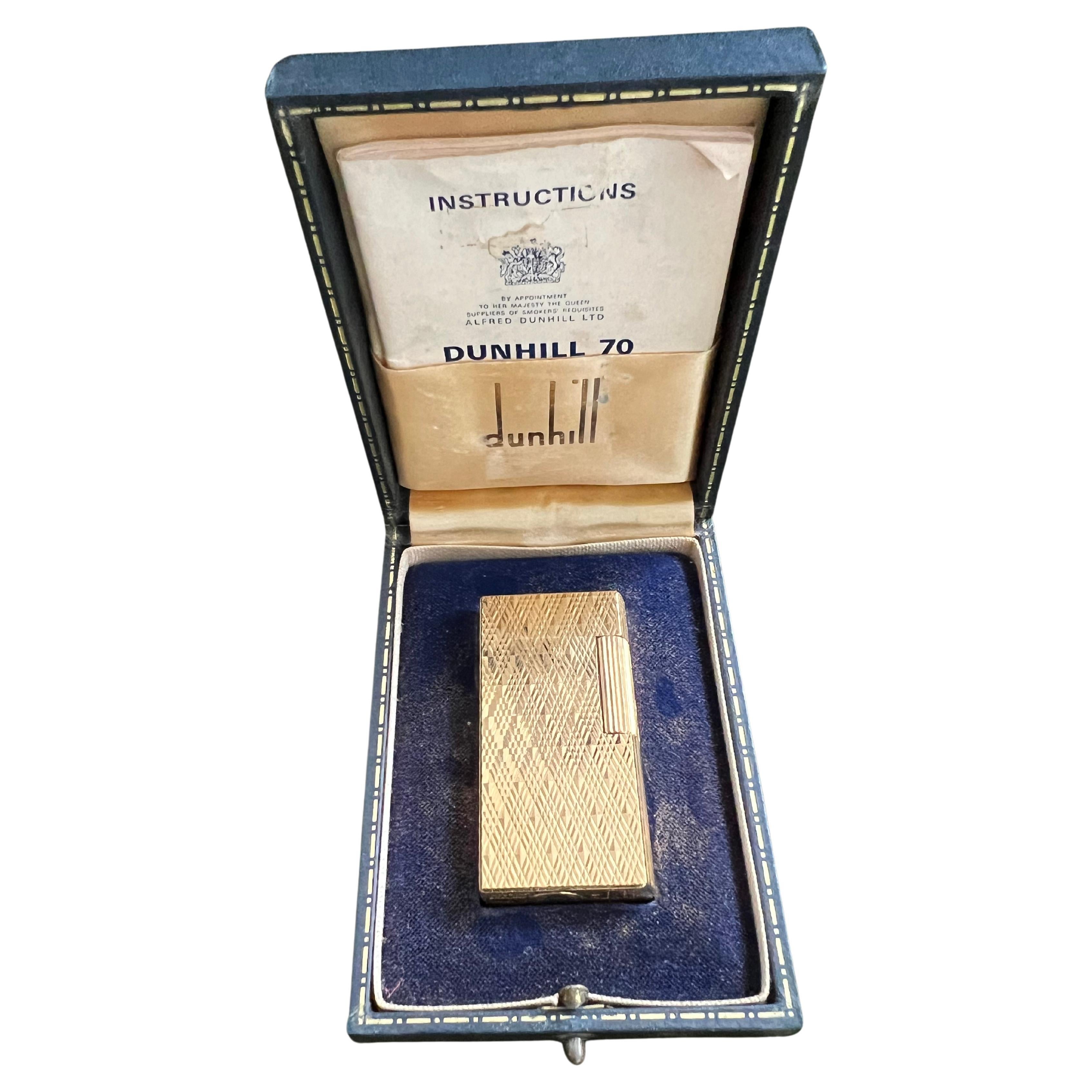 DUNHILL Gold Cigarette Lighter at 1stDibs | solid gold dunhill lighter ...