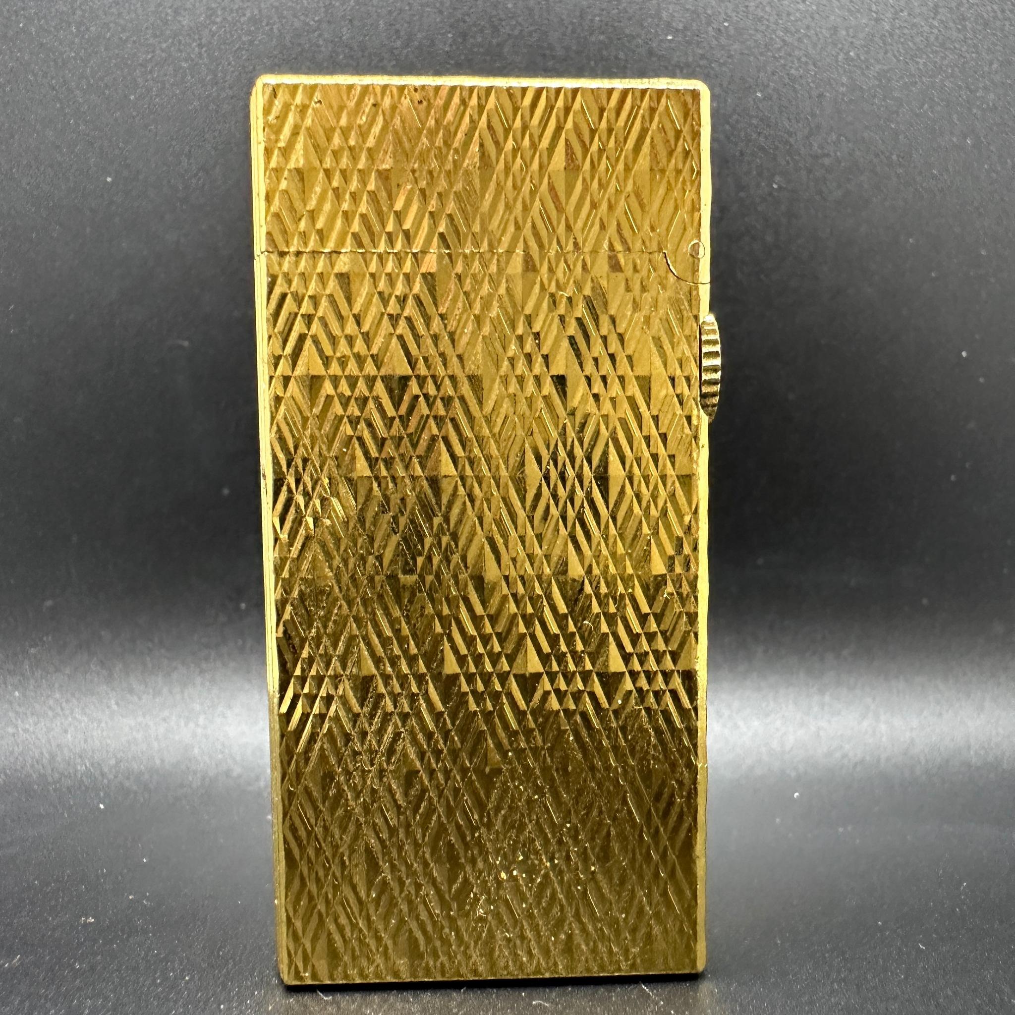 Beautiful Vintage Gold Platted 1960s Circa Dunhill Lighter  3