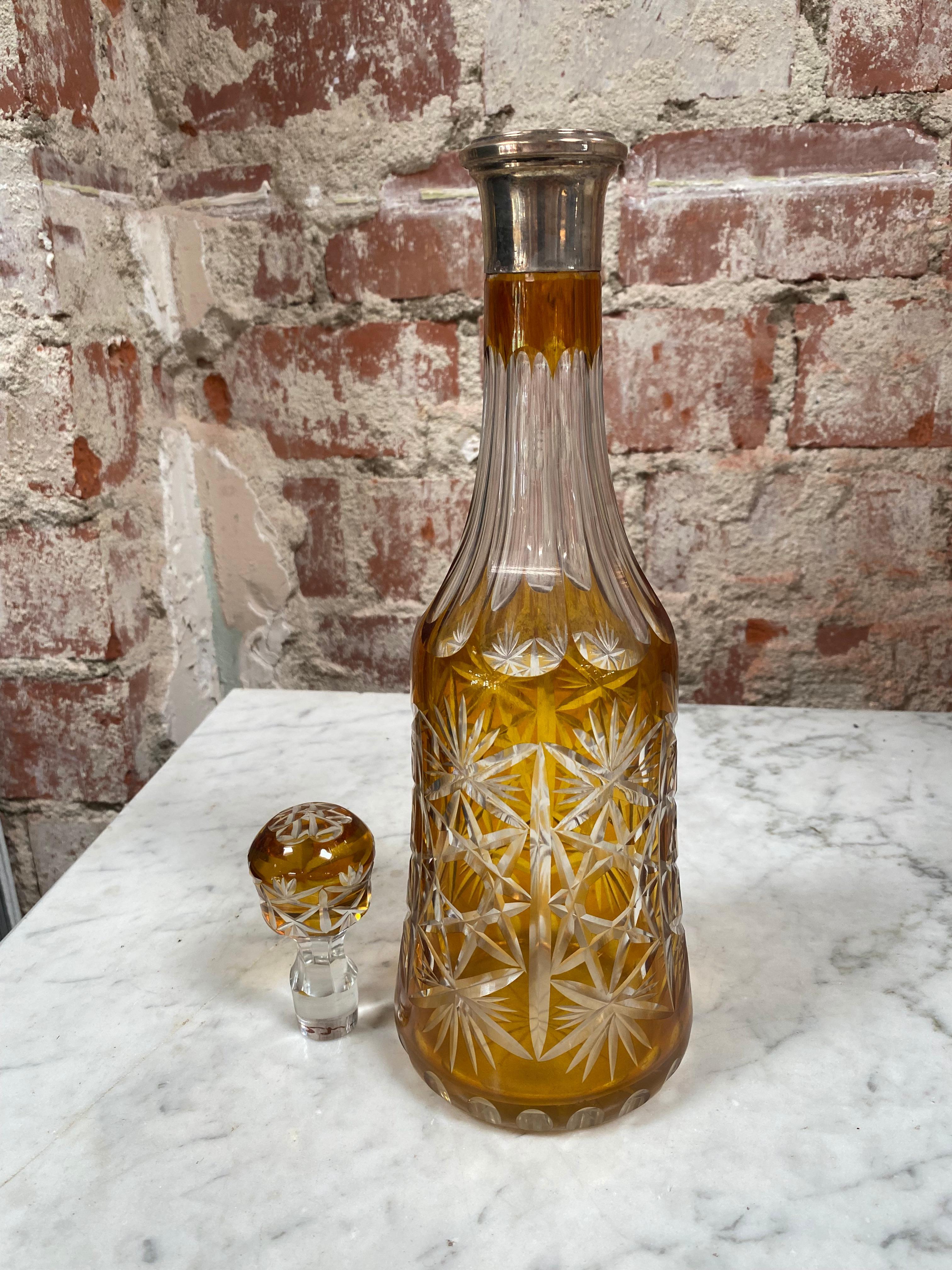 Mid-Century Modern Beautiful Vintage Green Bottle, Italy, 1950s