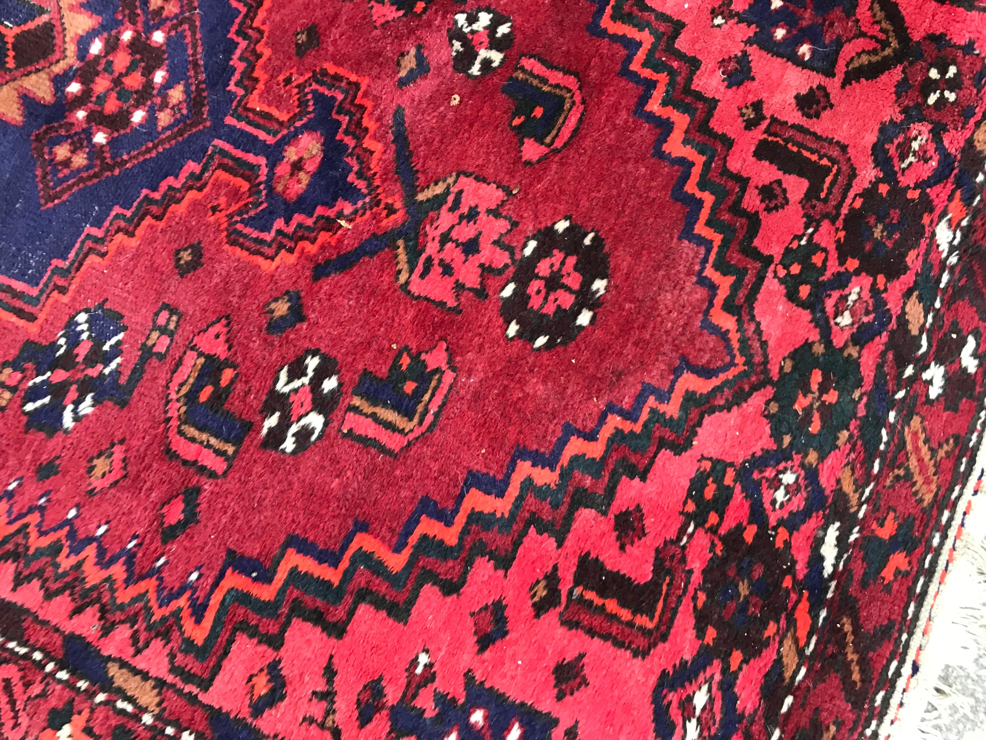 20ième siècle Bobyrug's Beautiful Vintage Hamadan Rug (tapis vintage de Hamadan) en vente