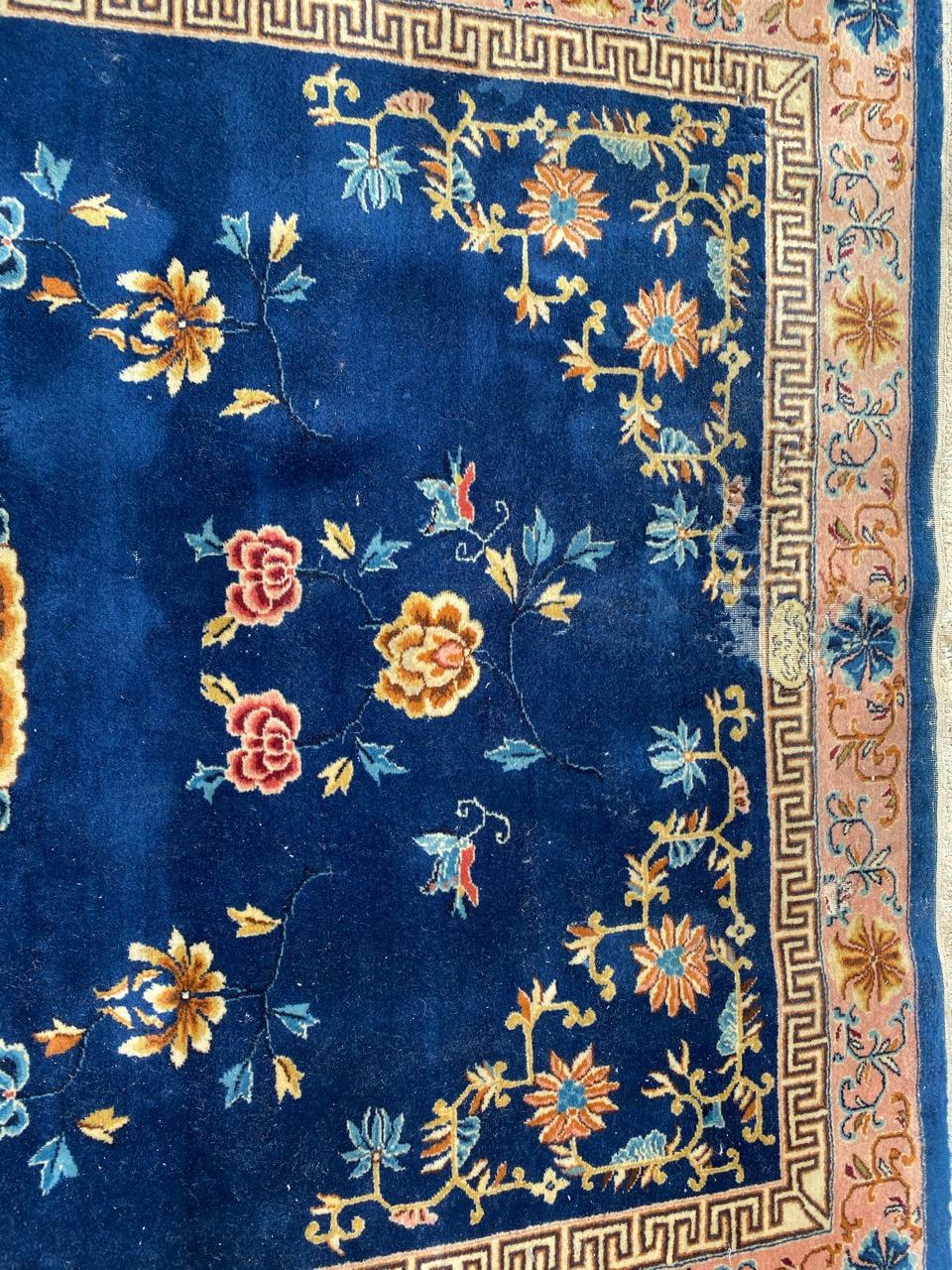 Magnifique tapis chinois vintage Hereke en vente 4