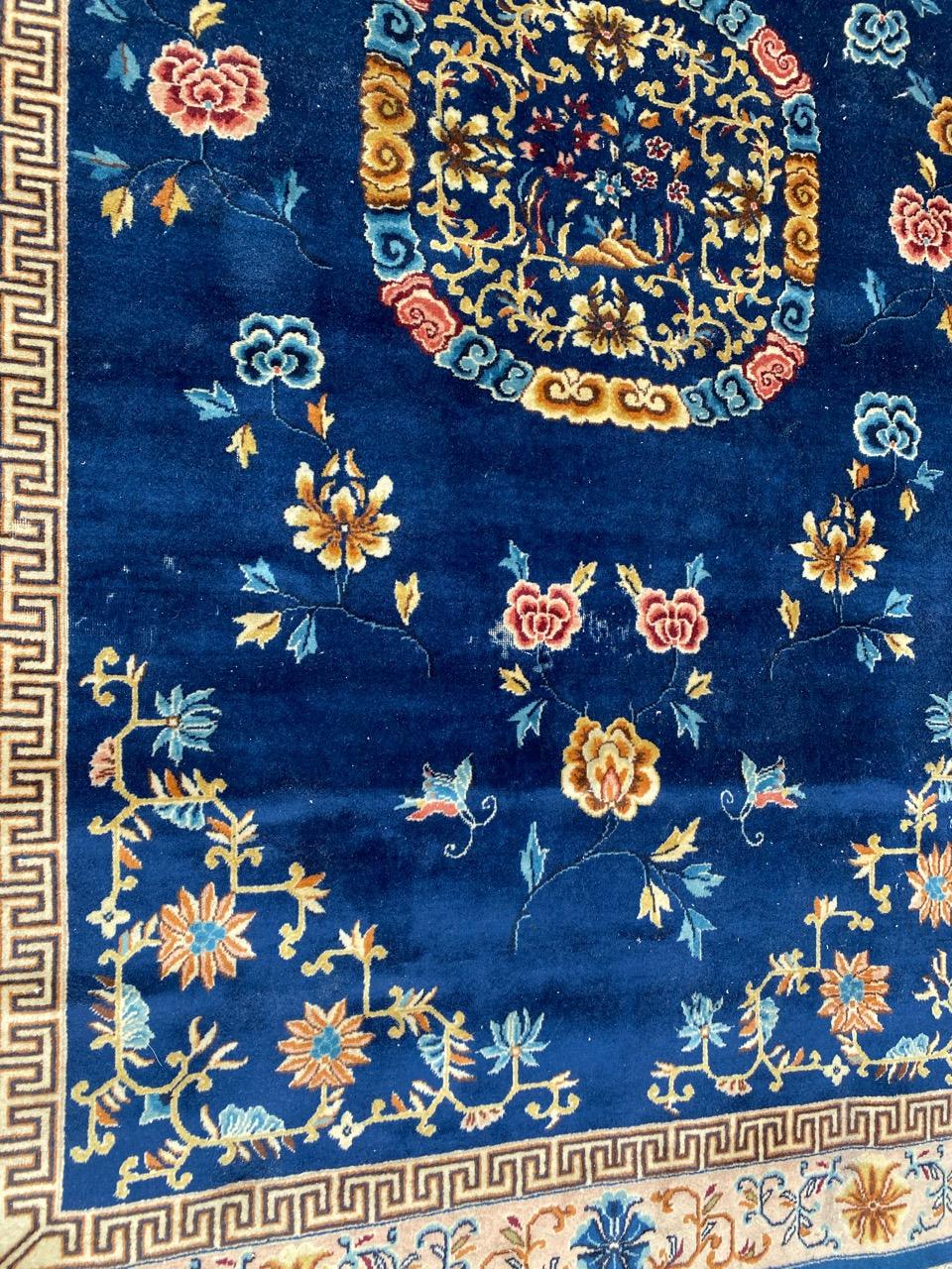 Magnifique tapis chinois vintage Hereke en vente 5