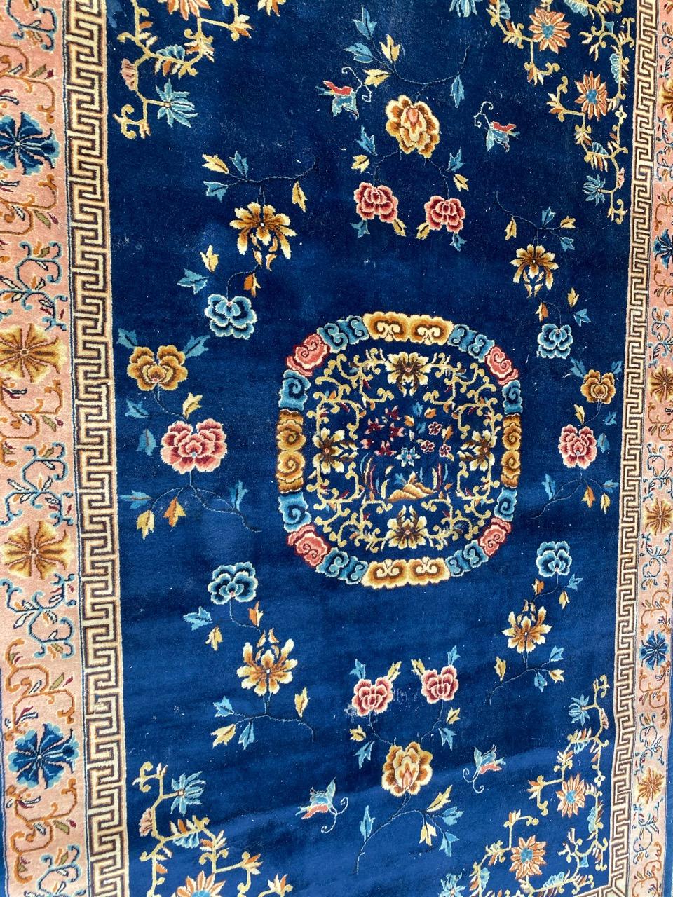 Bobyrug’s Beautiful Vintage Hereke Chinese Design Rug For Sale 10