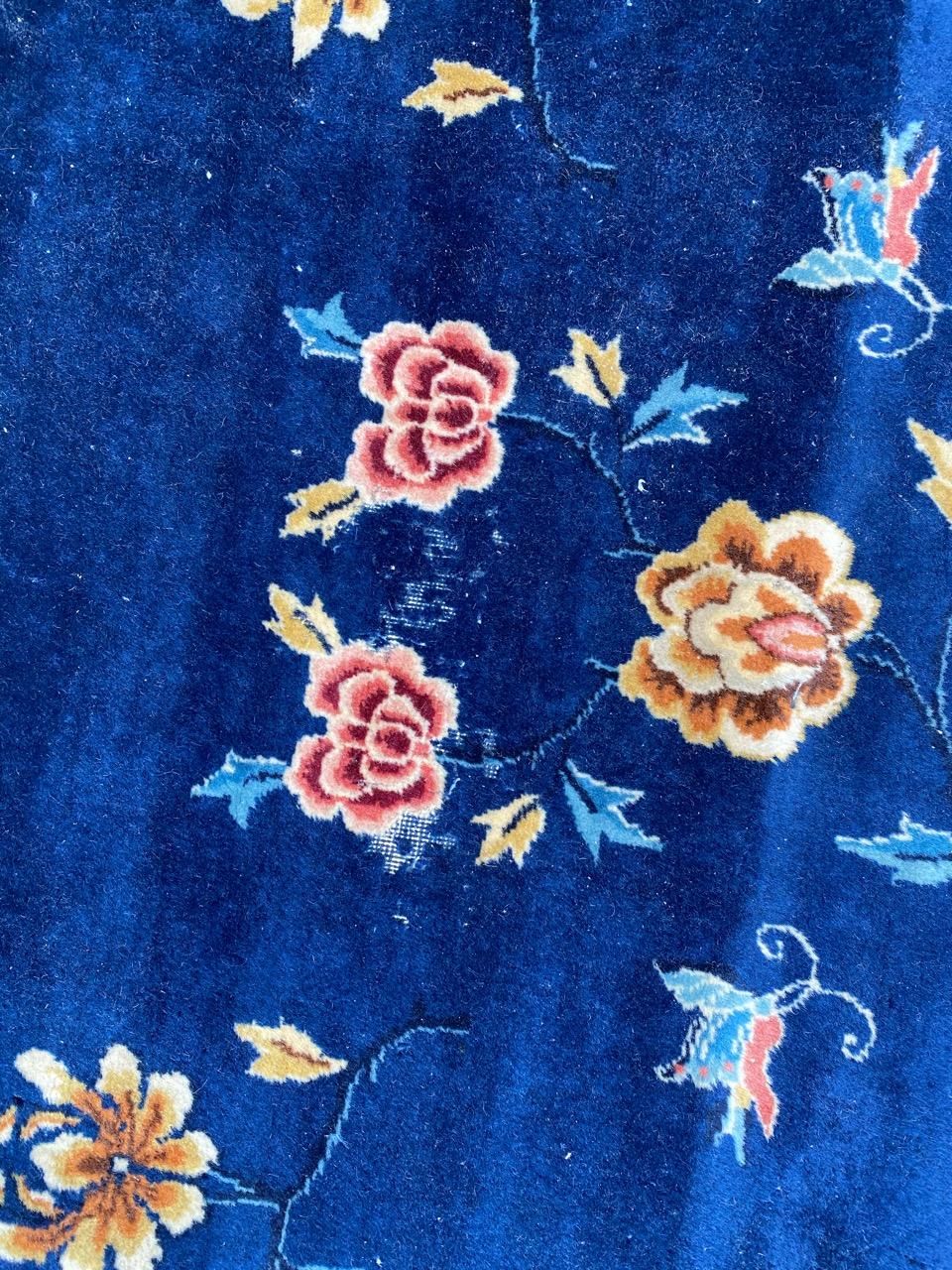 Schöner Vintage Hereke Teppich im chinesischen Design im Zustand „Relativ gut“ im Angebot in Saint Ouen, FR