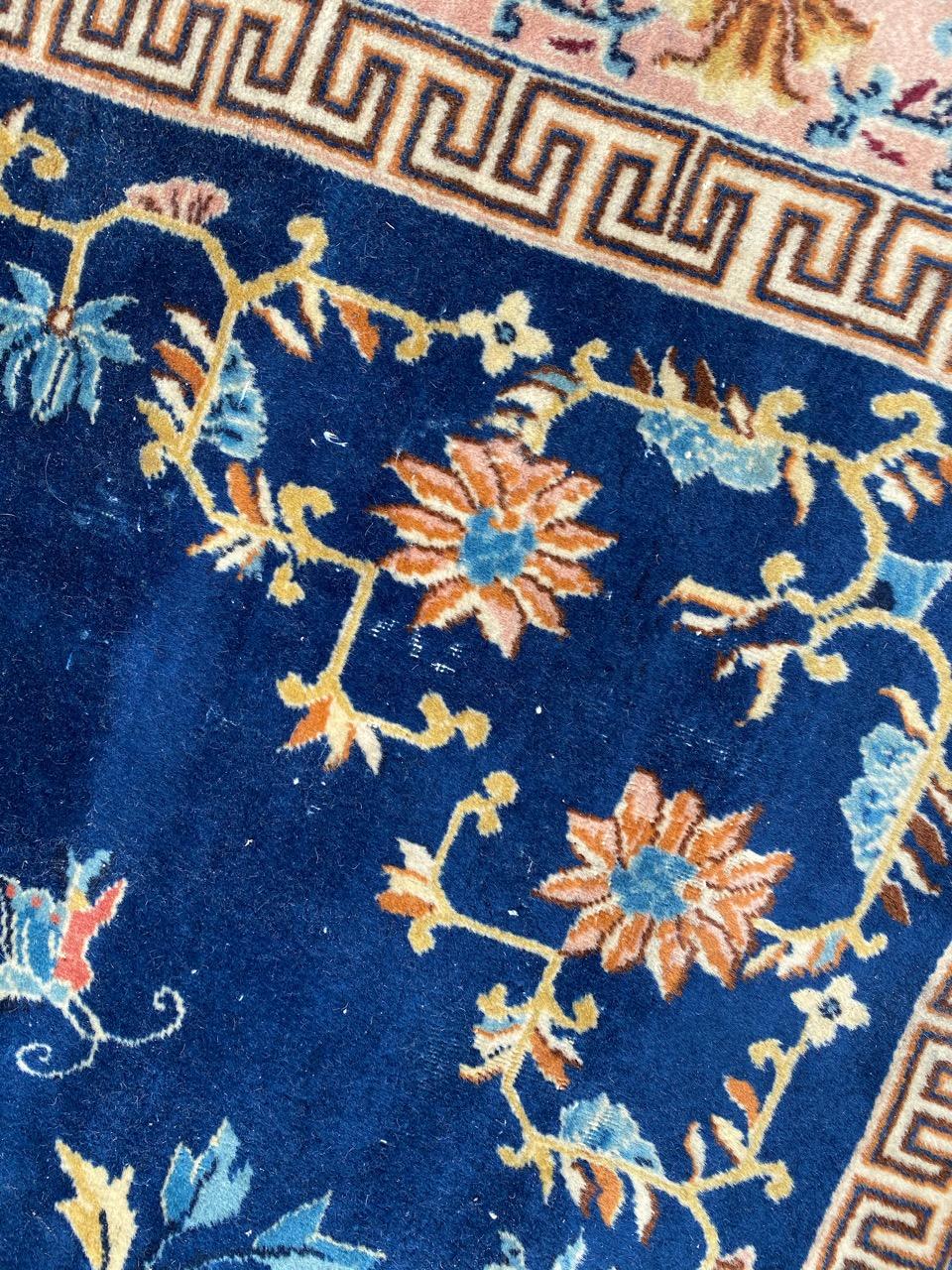 Coton Magnifique tapis chinois vintage Hereke en vente