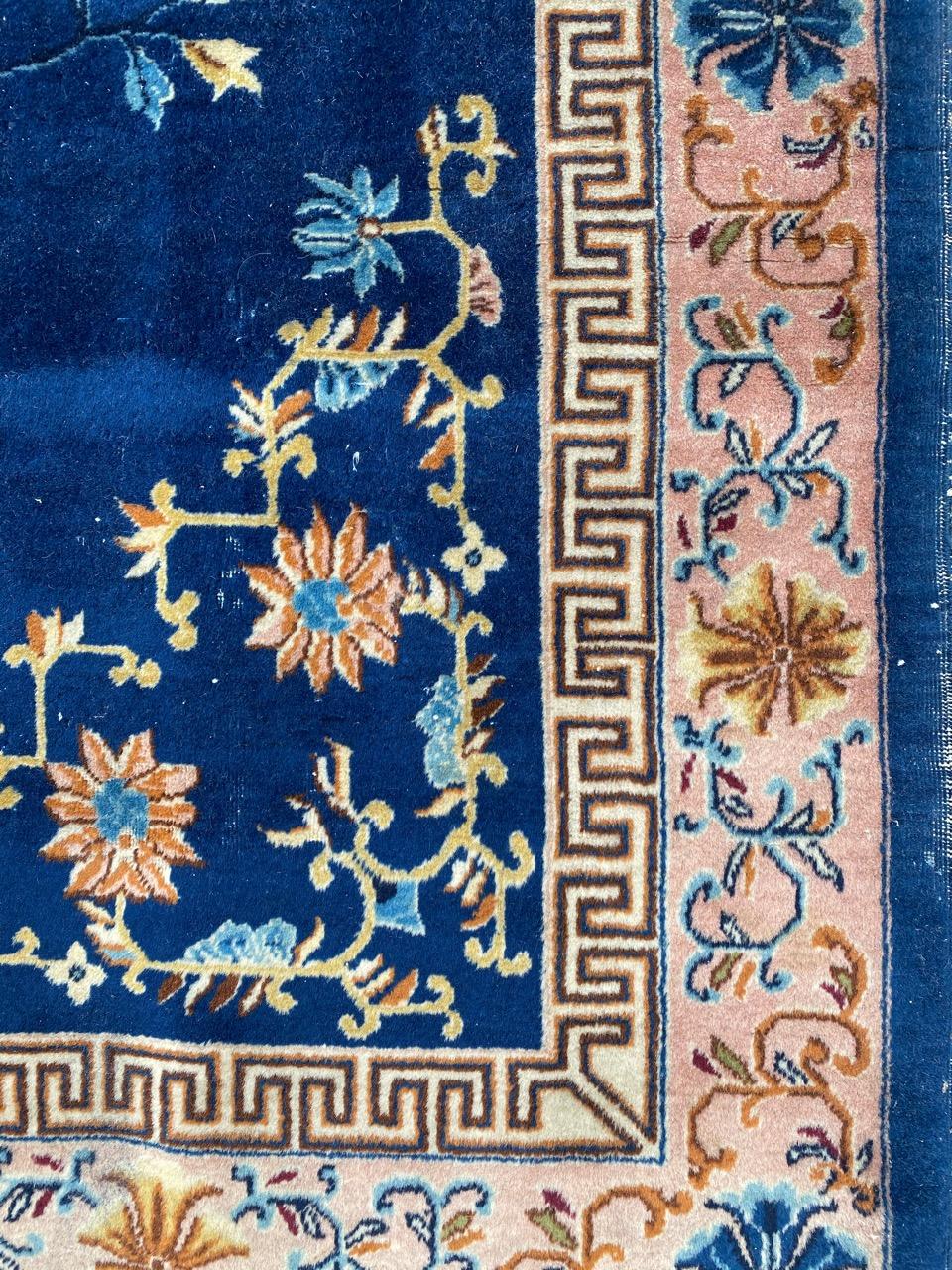 Magnifique tapis chinois vintage Hereke en vente 1