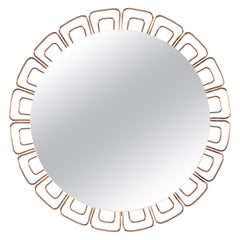 Beautiful Vintage Hillebrand Wall Mirror with Lighting, 1960s Germany