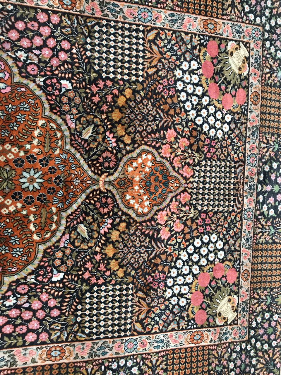Schöner indischer Vintage-Teppich im Zustand „Gut“ im Angebot in Saint Ouen, FR