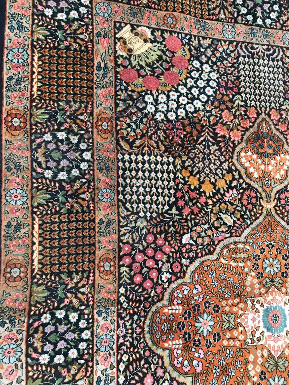 Schöner indischer Vintage-Teppich im Angebot 1