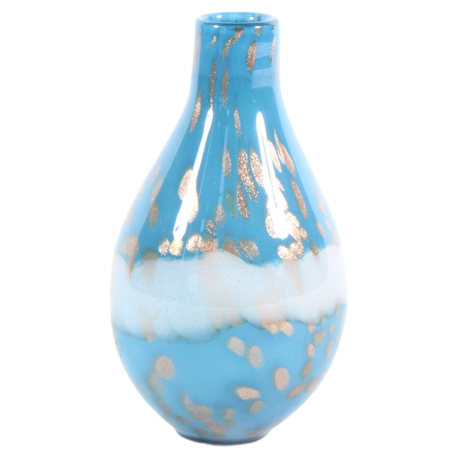 Magnifique vase en verre italien vintage