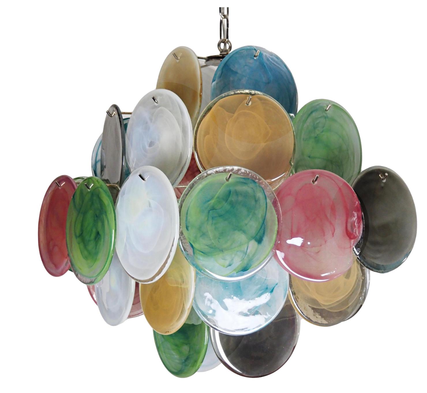Beautiful Vintage Italian Murano chandelier For Sale 11