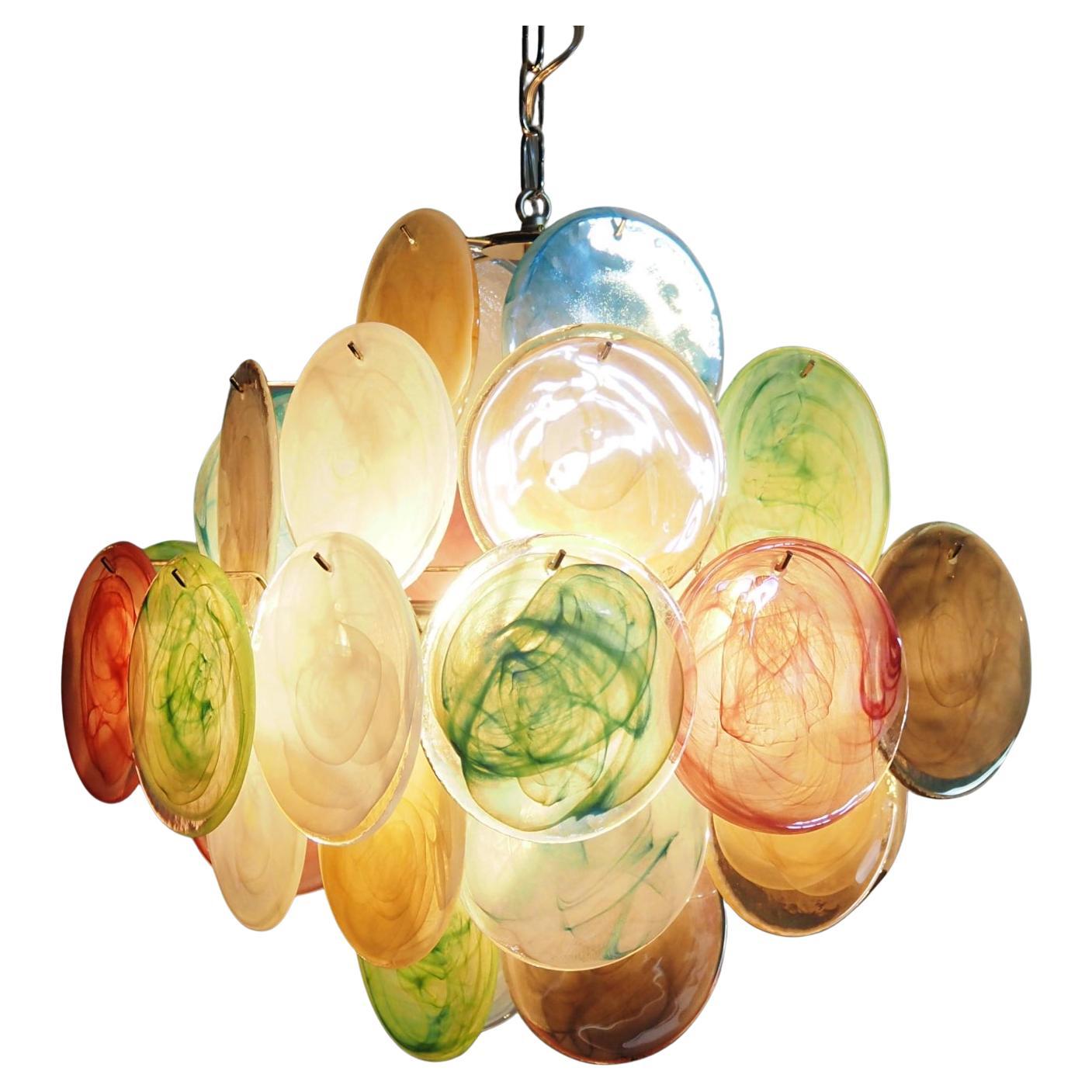 Beautiful Vintage Italian Murano chandelier For Sale