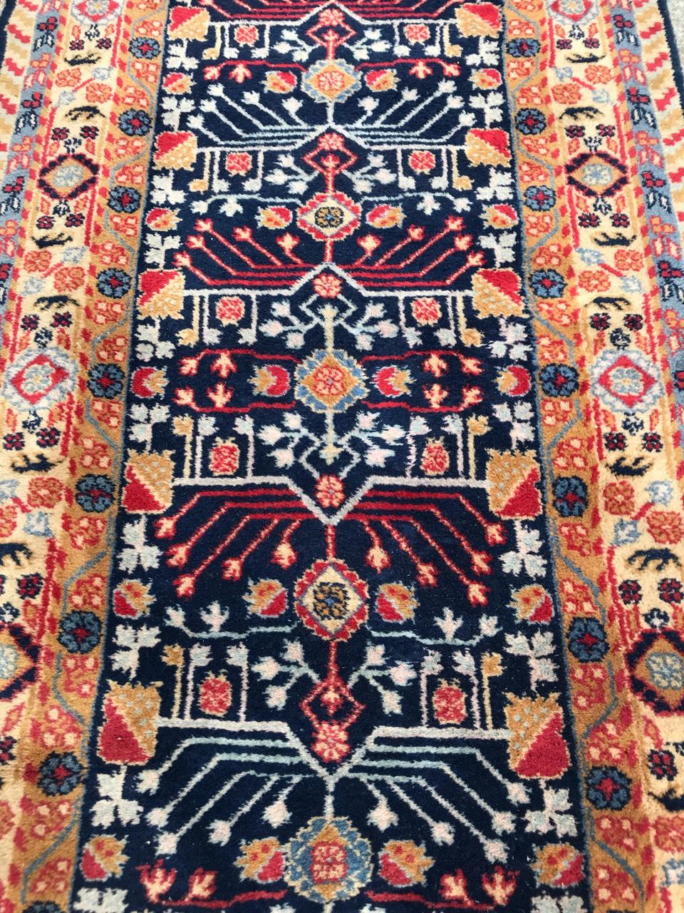 Hand-Knotted Beautiful Vintage Khotan Runner For Sale