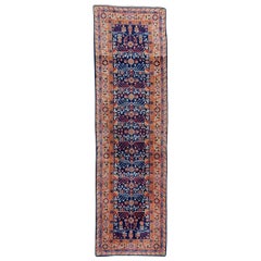 Magnifique tapis de couloir vintage Khotan