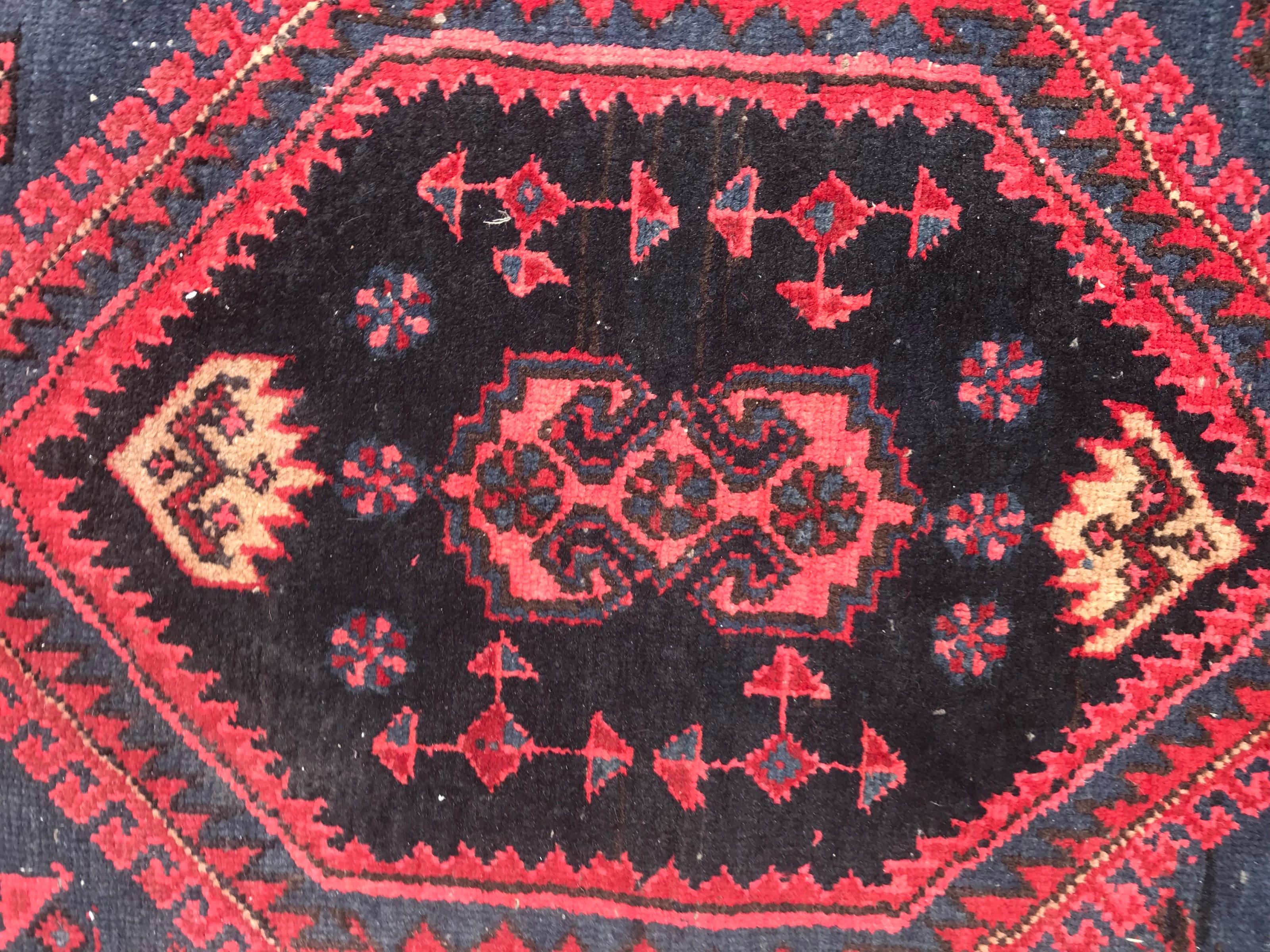 Wool Beautiful Vintage Kurdish Rug