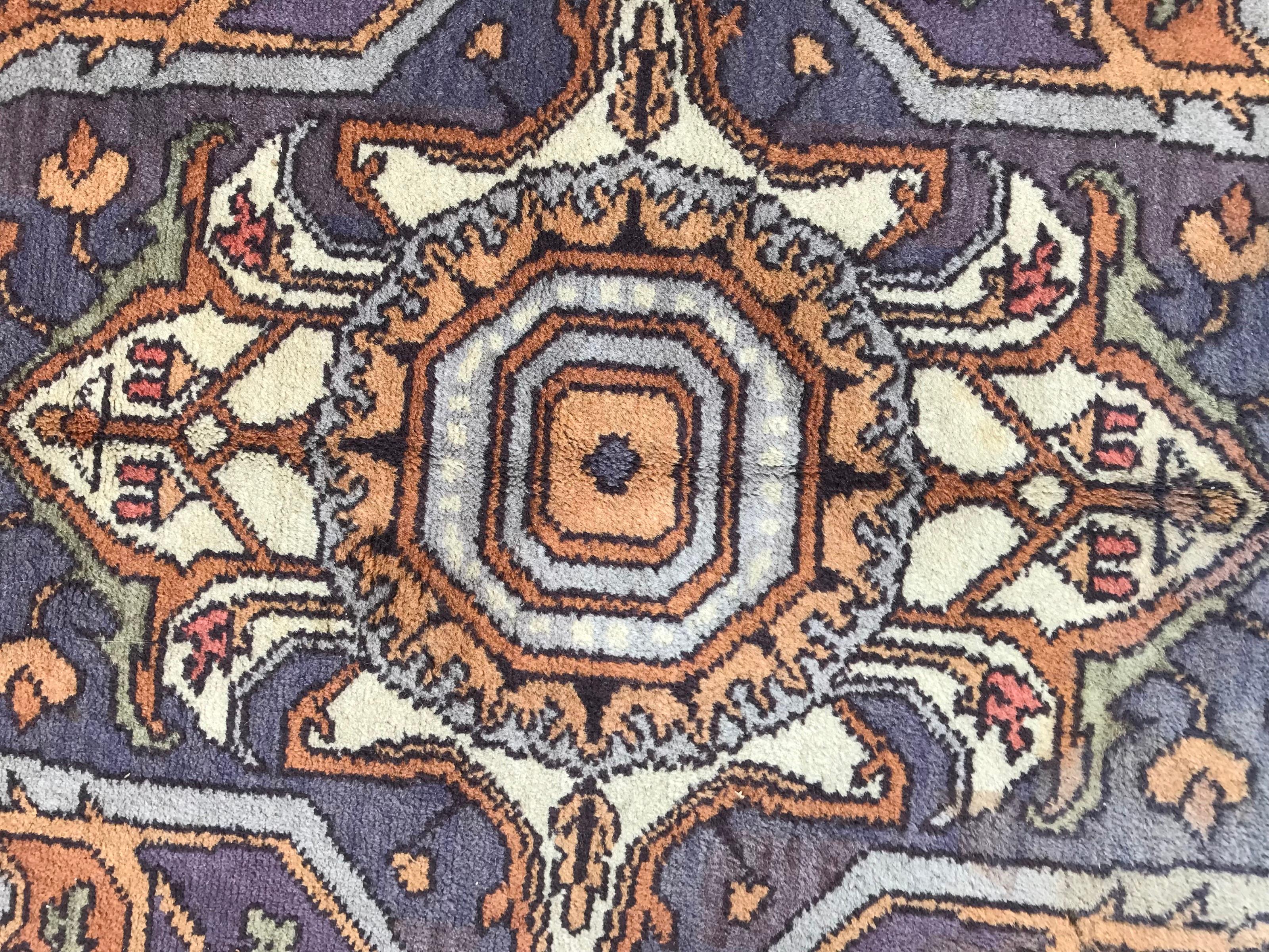 Schöner großer europäischer Vintage-Teppich im Heriz-Stil im Angebot 8