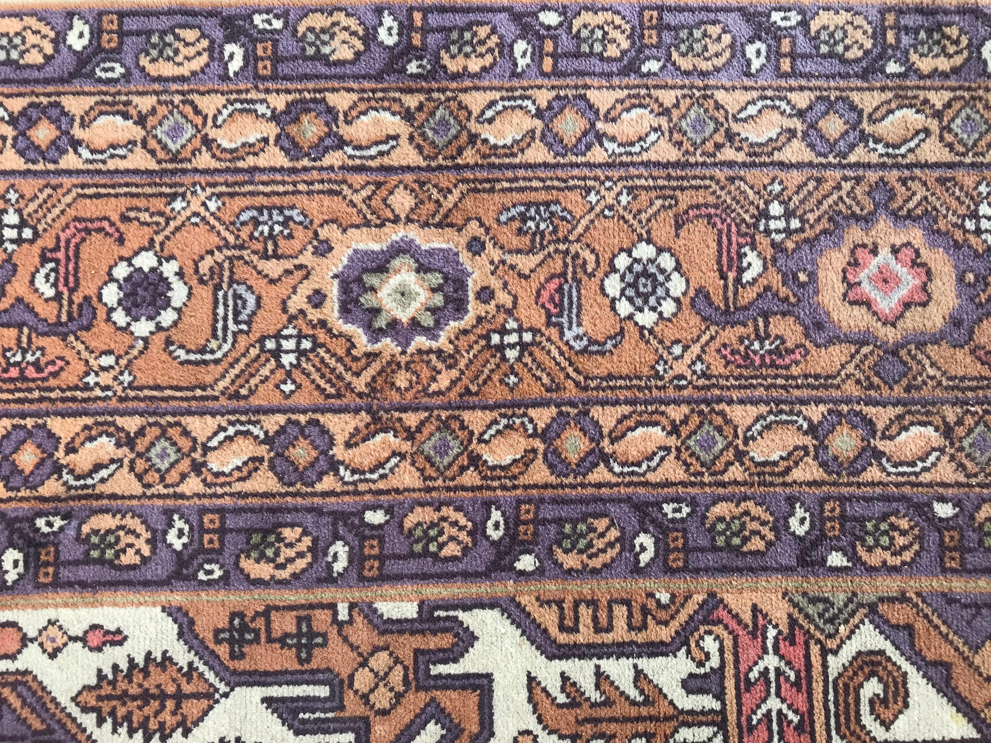 Schöner großer europäischer Vintage-Teppich im Heriz-Stil (Wolle) im Angebot
