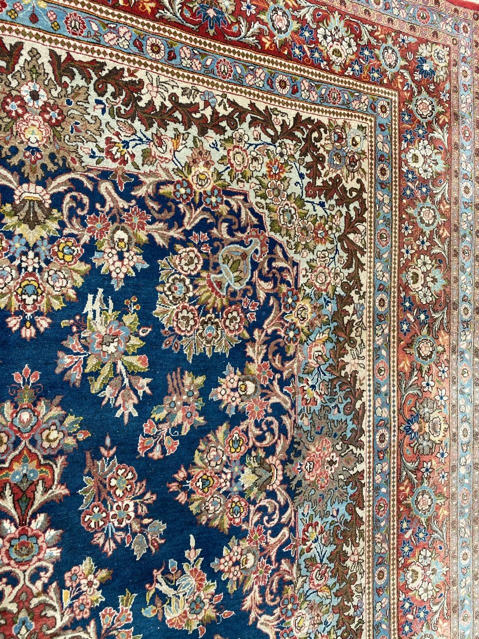 Schöner großer Qom-Teppich im Vintage-Stil im Angebot 5
