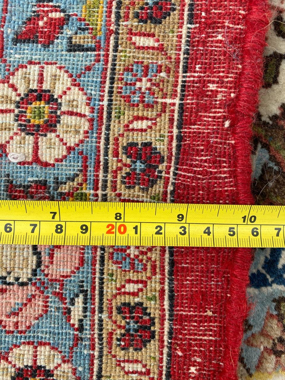 Bobyrug’s Beautiful Vintage Large Qom Rug For Sale 10