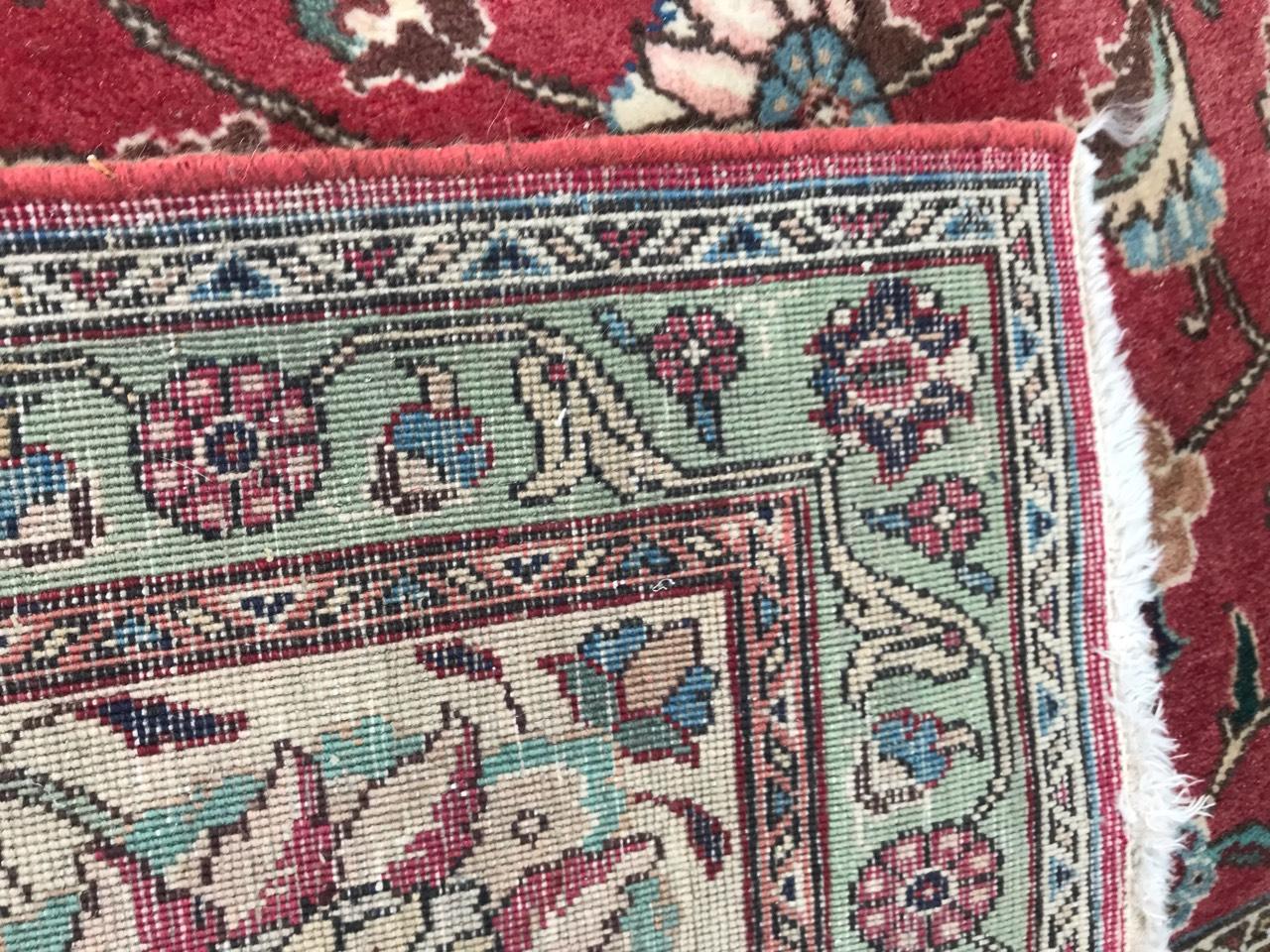Beautiful Vintage Large Tabriz Rug For Sale 8