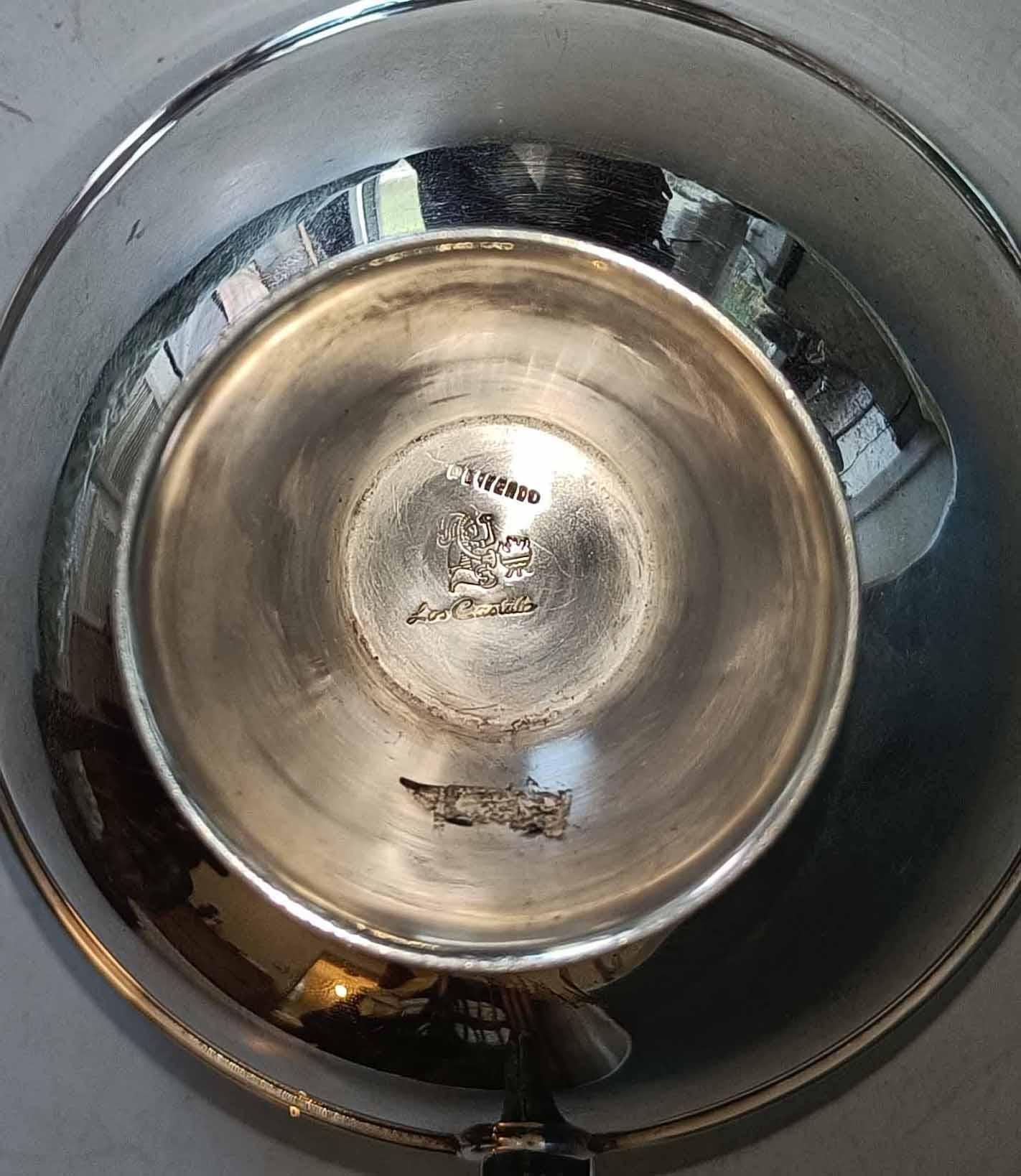Mid-20th Century Beautiful Vintage Mexican Los Castillo Taxco Silver Plate pedestal Parrot bowl