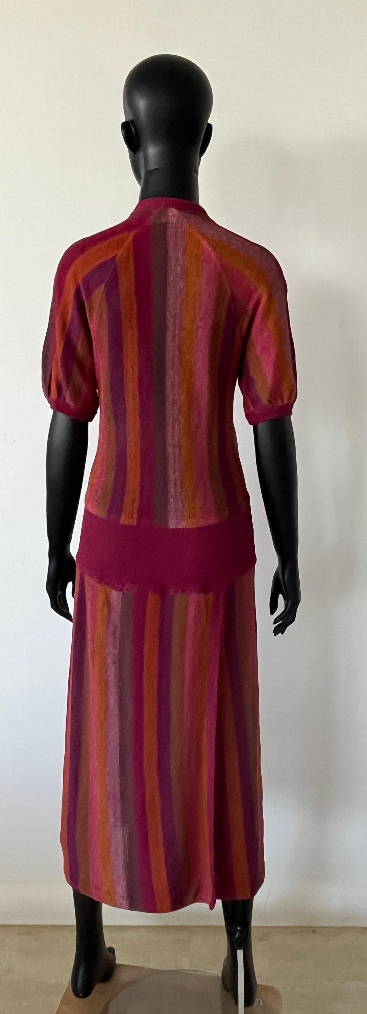 Beautiful Vintage MISSONI striped Dress For Sale 10