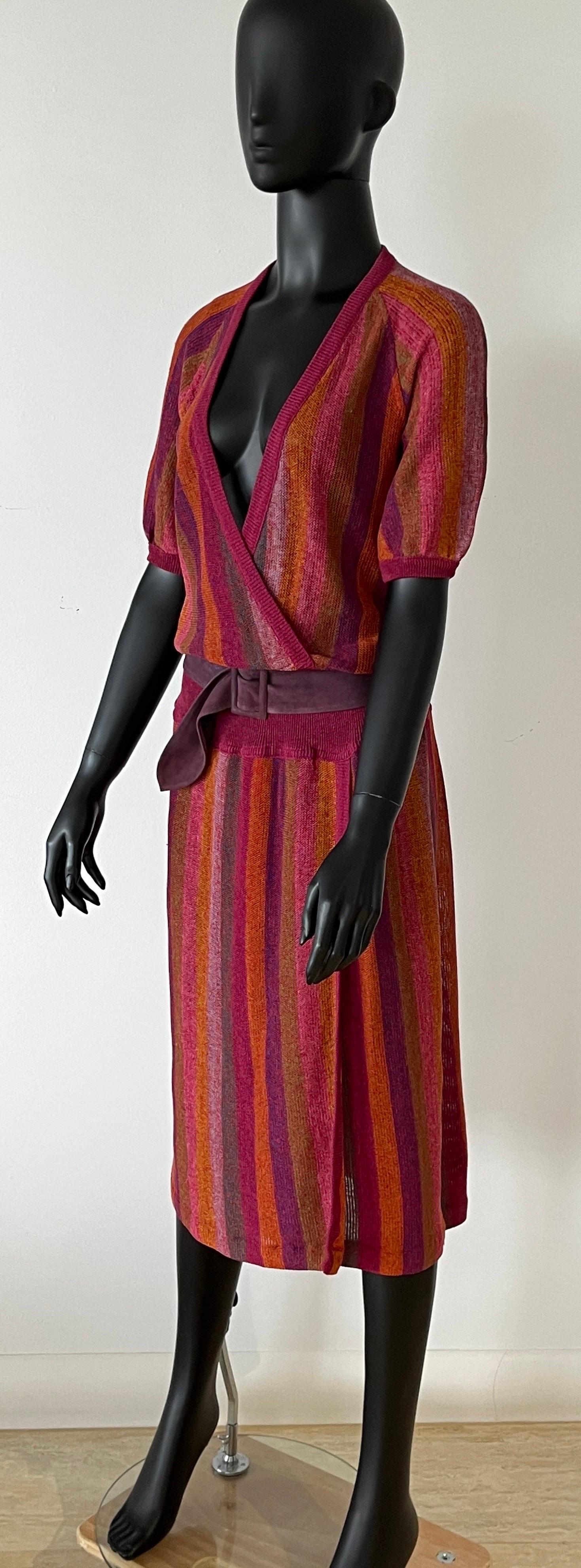Beautiful Vintage MISSONI striped Dress For Sale 14
