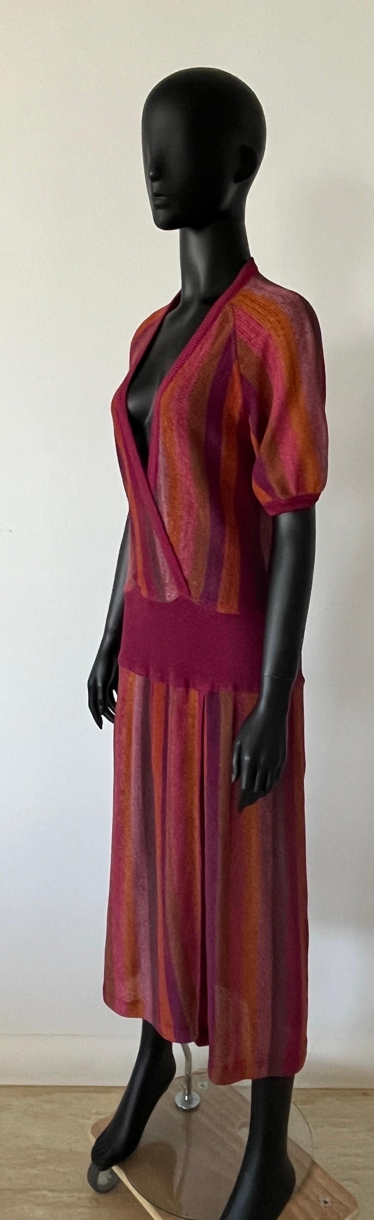 Women's Beautiful Vintage MISSONI striped Dress For Sale