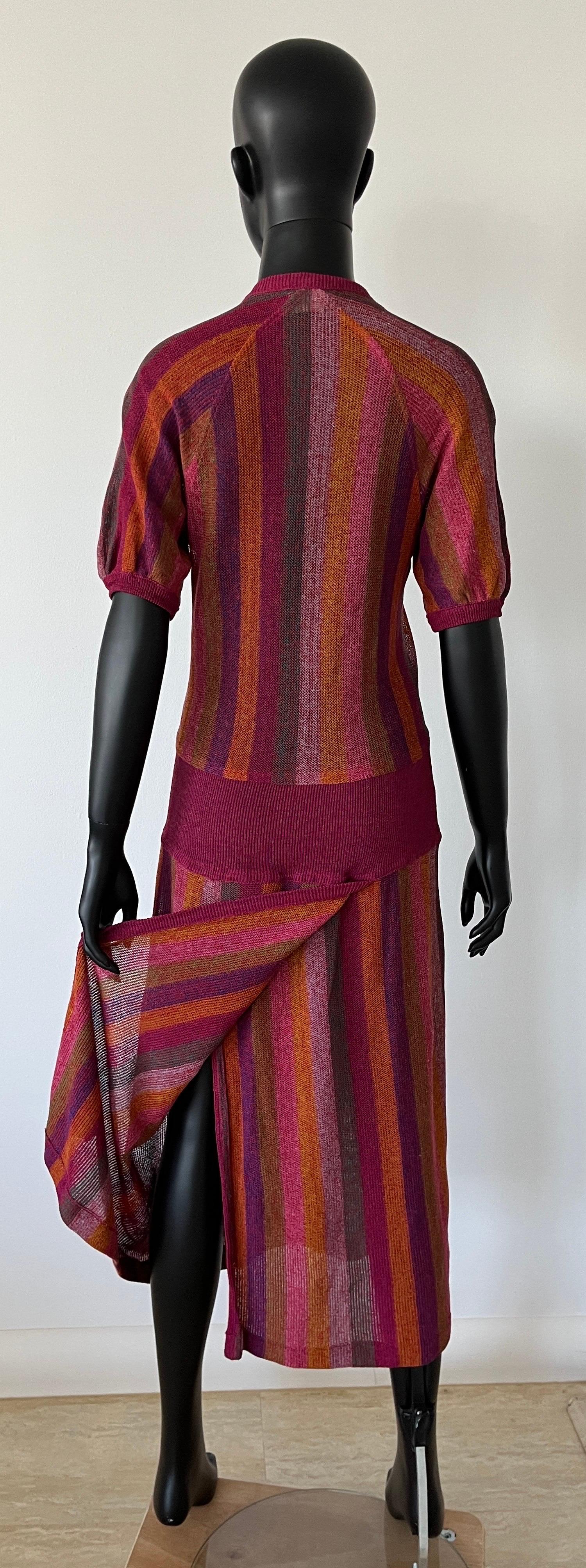 Beautiful Vintage MISSONI striped Dress For Sale 1