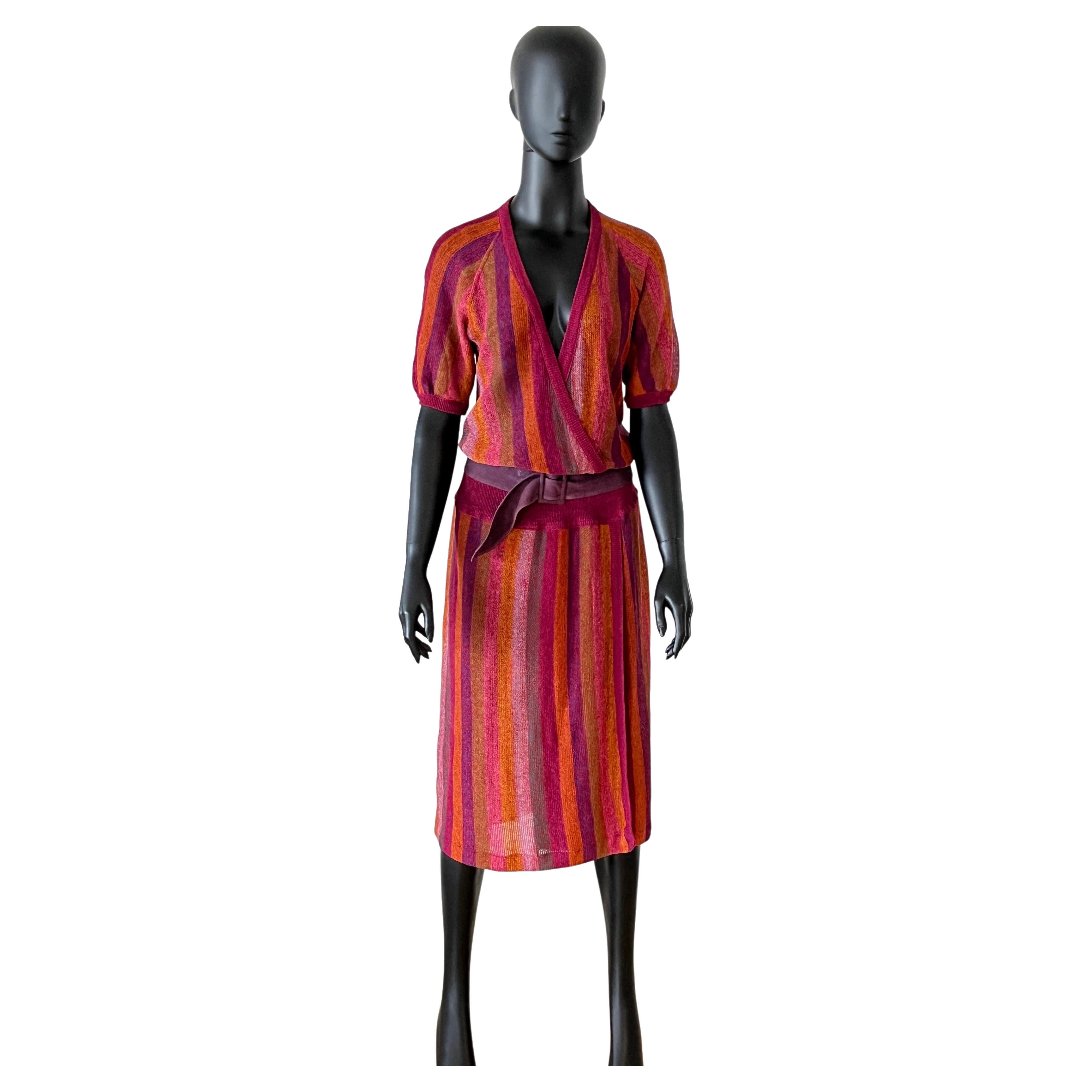Beautiful Vintage MISSONI striped Dress For Sale