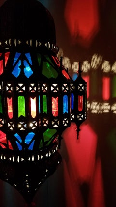 Beautiful Vintage Moroccan Lantern Chandelier
