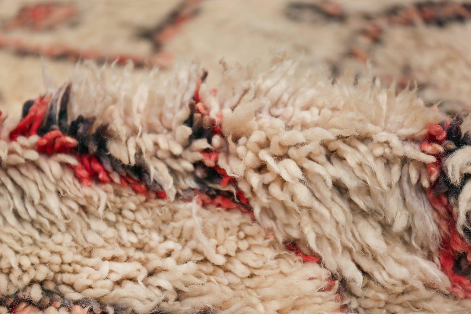 Mid-Century Modern Nazmiyal Collection Vintage Moroccan Rug.6 ft 2 in x 10 ft 5 in For Sale
