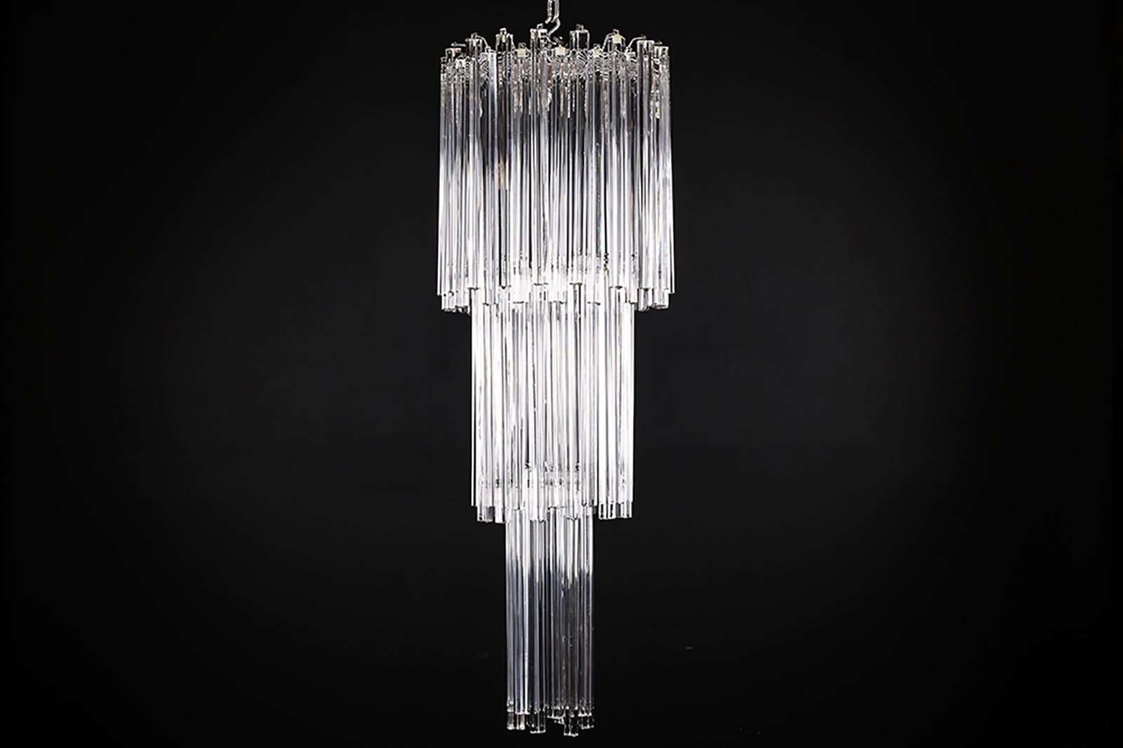 Beautiful vintage Murano clear glass venini chandelier


Glass Height Only: 45 1/4? – 115 cm
Option: Total Height can be shortened if necessary.
Total Height: 55 1/4? – 140 cm
Total Width: 17 3/4? – 45 cm.
 